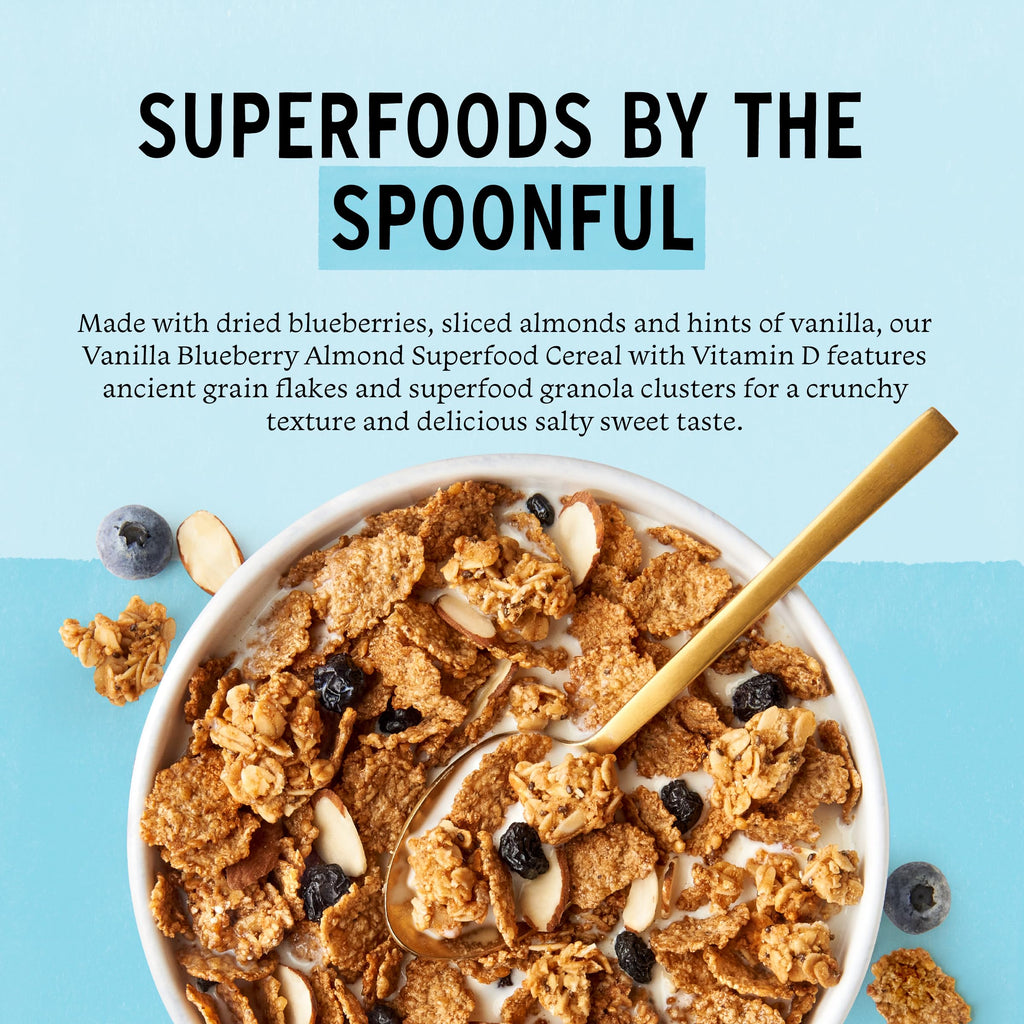 Purely Elizabeth Vanilla Blueberry Almond Superfood Cereal, Case of 10, 11 oz