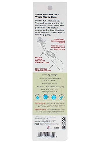 Radius Scuba Flex Right Hand Toothbrush, 1 Count