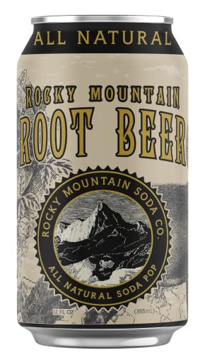 Rocky Mountain Soda Root Beer, Case of 6, 4 Pack, 12 fl oz Cans