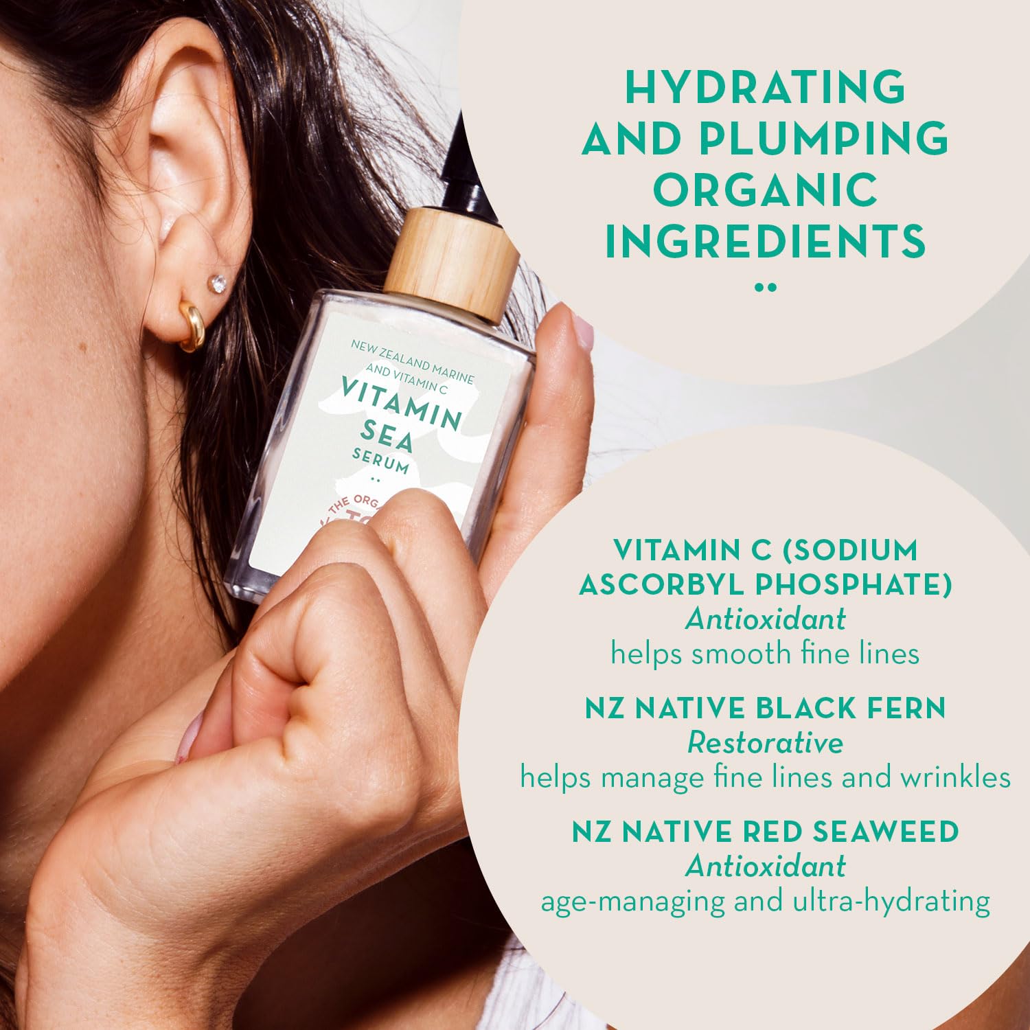The Organic Skin Co Vitamin Sea Face Serum, 1 fl oz