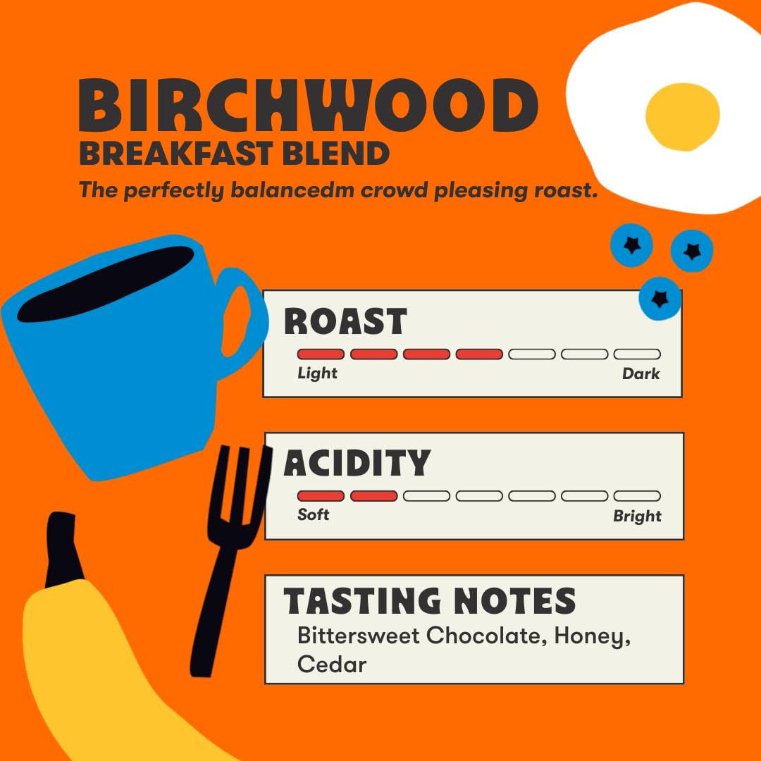Peace Coffee Organic Birchwood Breakfast Blend Coffee Pods, Case of 6, 12 Count