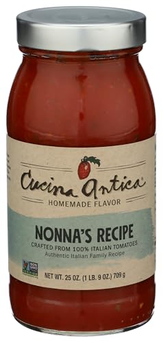 Cucina Antica Nonna Recipe Homemade Sauce, Case of 6, 25 oz Jars