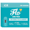 Flo Long Bamboo Sensitive Bladder Pads, Case of 8, 14 ct