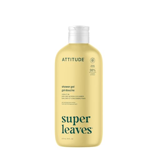 Attitude Super Leaves Earl Grey and Cucumber Shower Gel, 16 fl oz