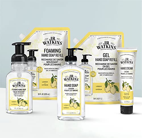 J.R. Watkins Lemon Foaming Hand Soap Refill, Case of 2, 28 fl oz