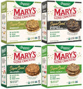 Mary's Gone Crackers Real Thin Organic Garlic Rosemary Crackers, Case of 6, 4 oz