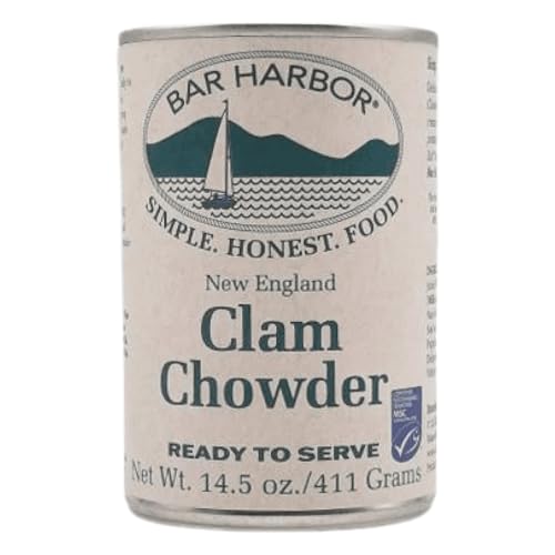 Bar Harbor Ready to Serve Clam Chowder, Case of 6, 14.5 oz