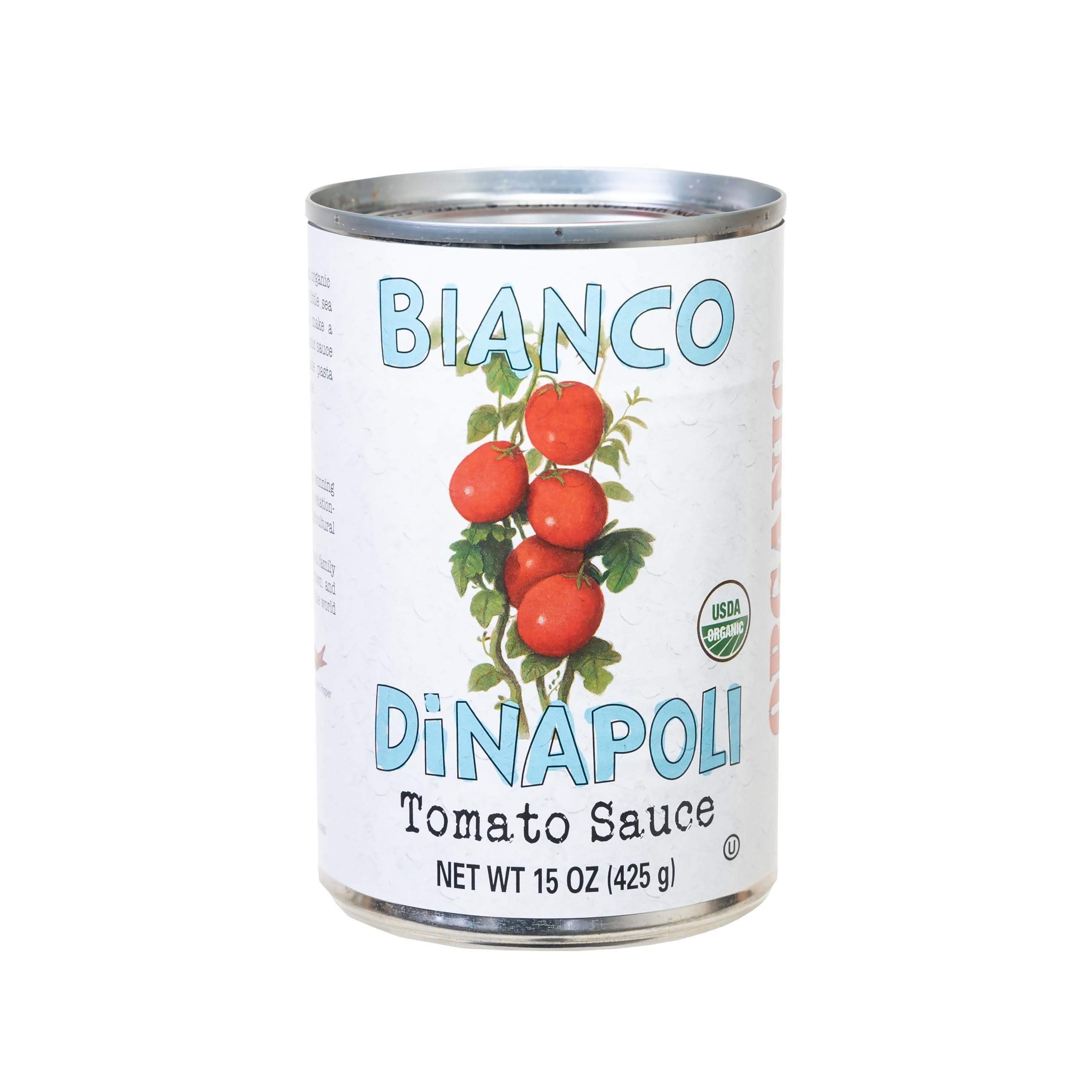 Bianco DiNapoli Organic Tomato Sauce, Case of 12, 15 oz