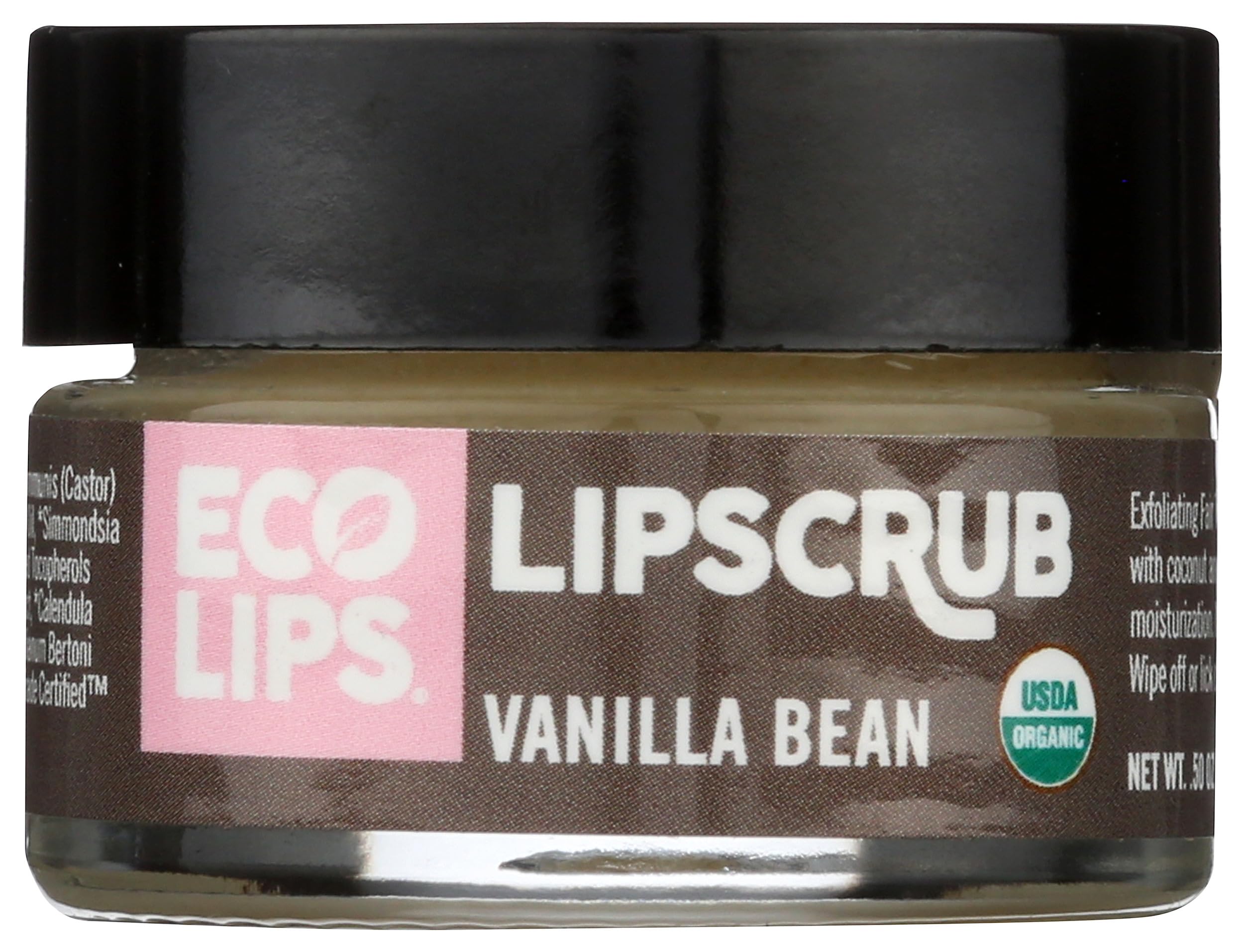 Eco Lips Organic Brown Sugar Lip Scrub, Case of 6, 0.5 oz