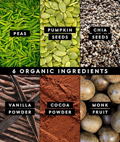 Truvani Organic Chocolate Protein Powder, 10 Pack, 11.6 oz