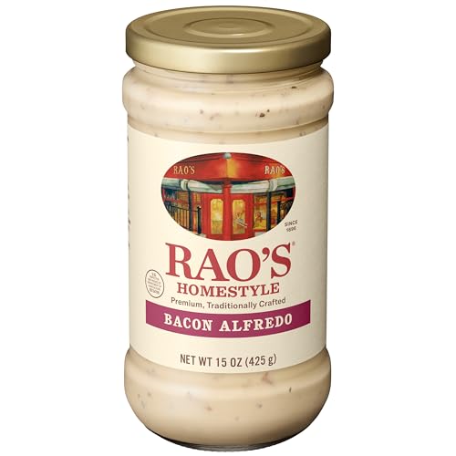 Rao's Homemade Bacon Alfredo Sauce, Case of 6, 15 oz Each