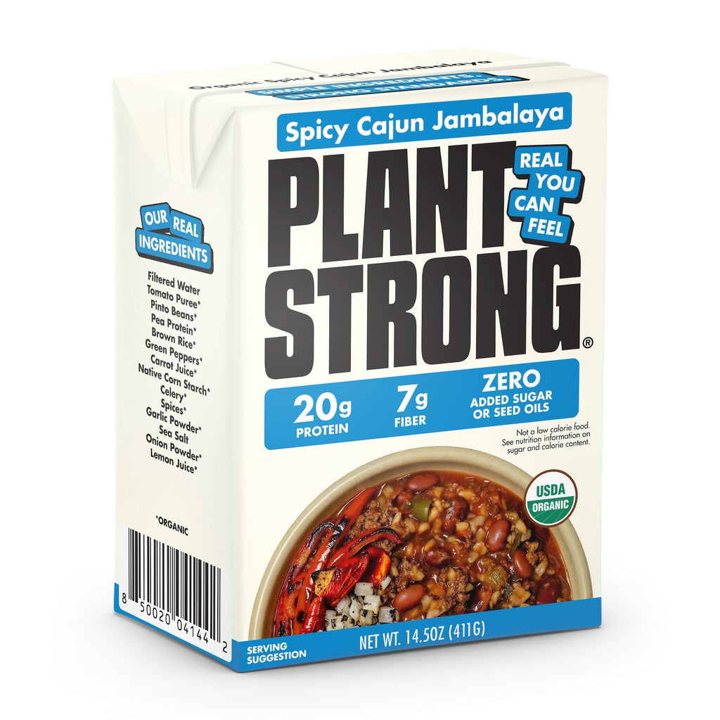 PLANTSTRONG Organic Spicy Cajun Jambalaya, Case of 6, 14.5 Ounce