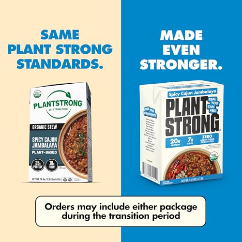 PLANTSTRONG Organic Spicy Cajun Jambalaya, Case of 6, 14.5 Ounce