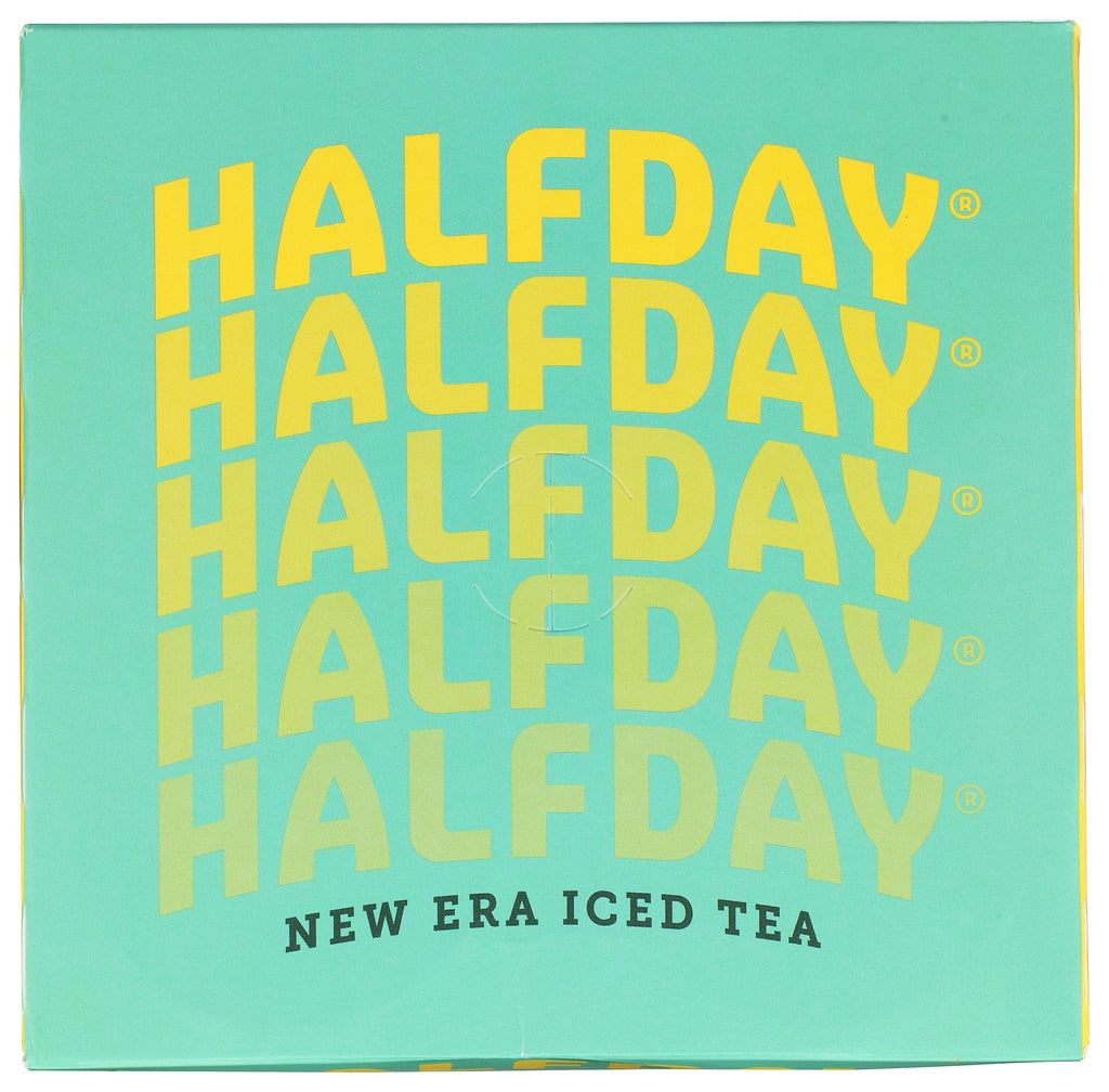 Halfday Tropical Prebiotic Iced Tea, Case of 6 4-Packs, 12 fl oz Cans