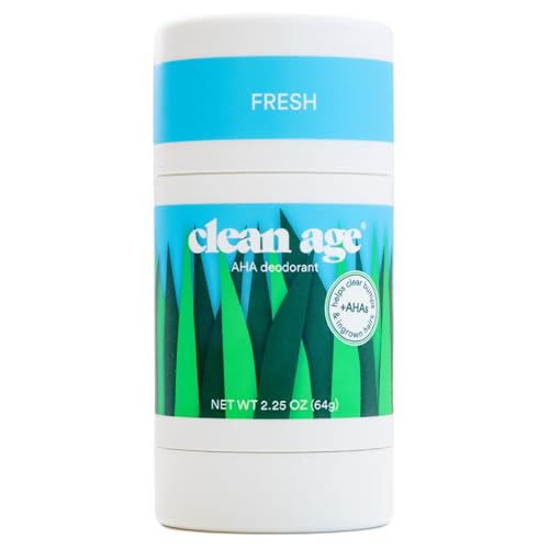 Clean Age Fresh AHA Deodorant, Case of 3, 2.25 oz