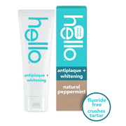 Hello Antiplaque And Whitening Fluoride Free Toothpaste, Case of 6, 5 oz