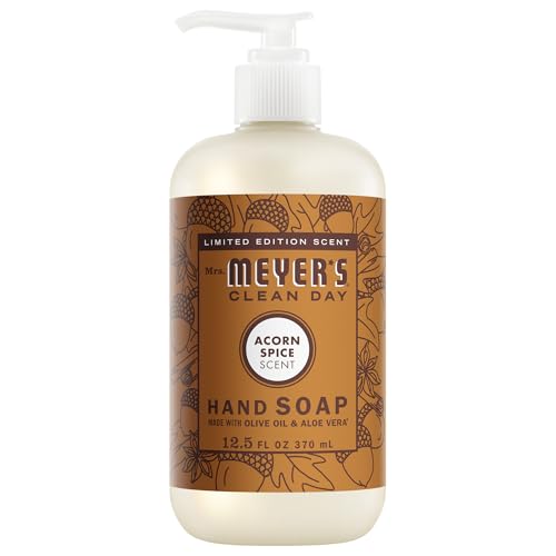 Mrs. Meyer's Clean Day Acorn Spice Liquid Hand Soap, Case of 6, 12.5 fl oz