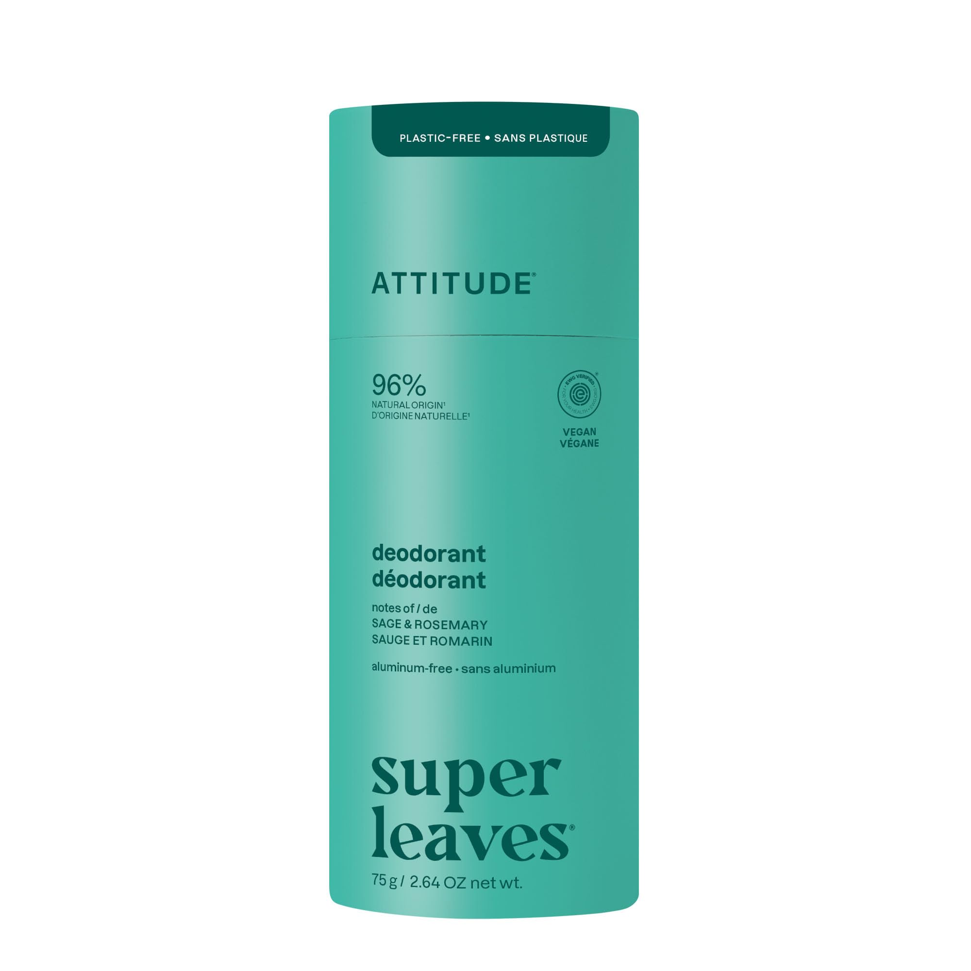Attitude Sage and Rosemary Deodorant, 2.64 Ounces