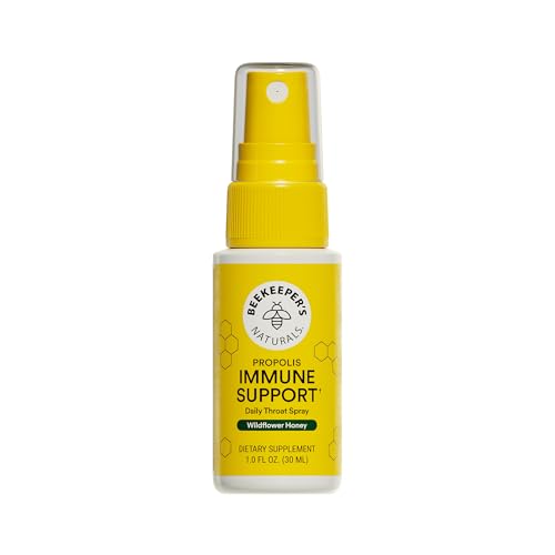 Beekeeper's Naturals B.Immune Propolis Throat Spray, Case of 6, 1 fl oz