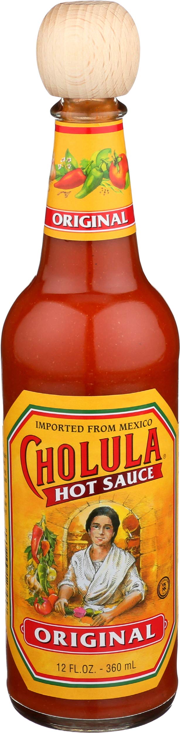Cholula Original Hot Sauce, Case of 12, 12 fl oz