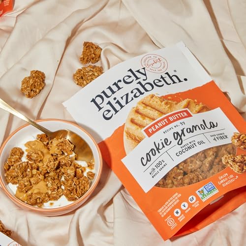Purely Elizabeth Peanut Butter Cookie Granola, Case of 6, 11 Ounce Bags