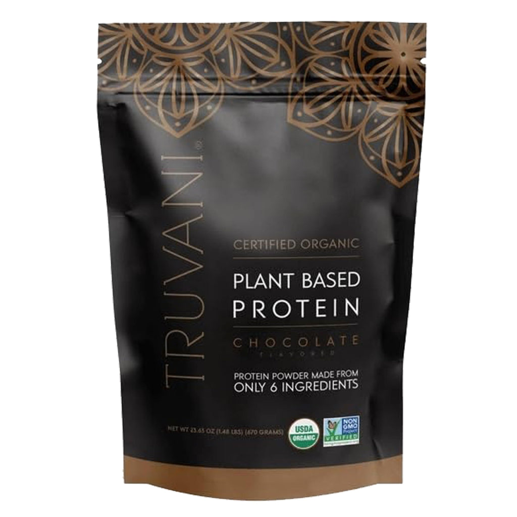 Truvani Organic Chocolate Protein Powder, 23.63 oz
