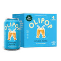 OLIPOP Cream Soda Prebiotic Soda, Case of 6, 4 Pack, 12 Fluid Ounce Cans