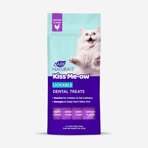 Ark Naturals Lickable Brushless Toothpaste Chicken Dental Treat, Case of 6, 2 Ounce Tubes