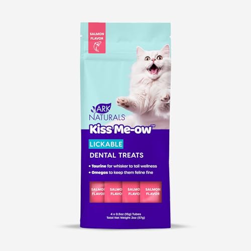 Ark Naturals Lickable Brushless Toothpaste Salmon Dental Treat, Case of 6, 2 Ounce Tubes