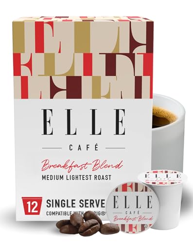 Elle Cafe Organic Breakfast Blend Coffee, Case of 6, 12 Count