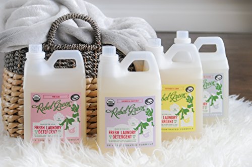 Rebel Green Organic Lavender And Grapefruit Laundry Detergent, Case Of 4, 68 Fl Oz