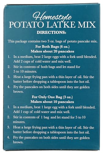 Streit's Homestyle Potato Latke Mix, Case of 12, 6 Ounce