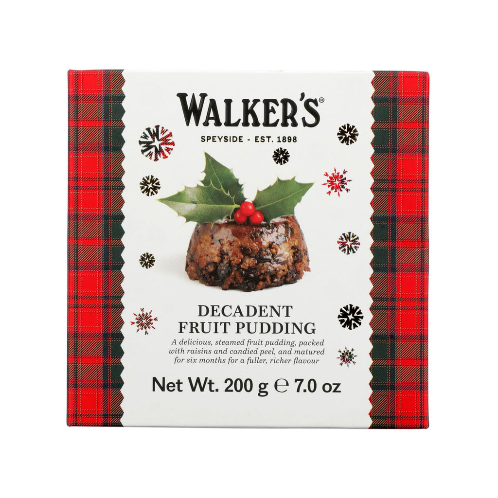 Walkers Shortbread Luxury Rich Fruit Plum Pudding, Case of 6, 7 oz Packages
