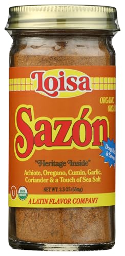 Loisa Organic Sazon Seasoning, Case of 6, 2.3 oz Containers
