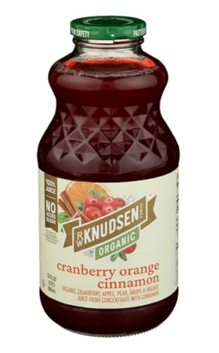 RW Knudsen Family Organic Cranberry Orange Cinnamon Juice, Case of 6, 32 Fluid Ounce