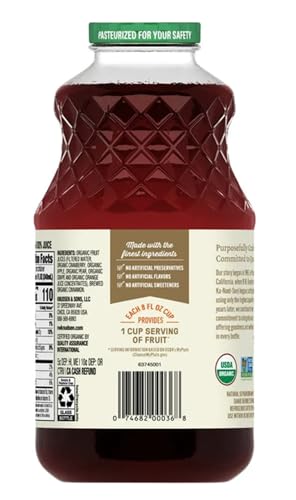 RW Knudsen Family Organic Cranberry Orange Cinnamon Juice, Case of 6, 32 Fluid Ounce