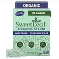 SweetLeaf Organic Stevia Powder Packets Sugar Substitute, Case of 6, 70 Count