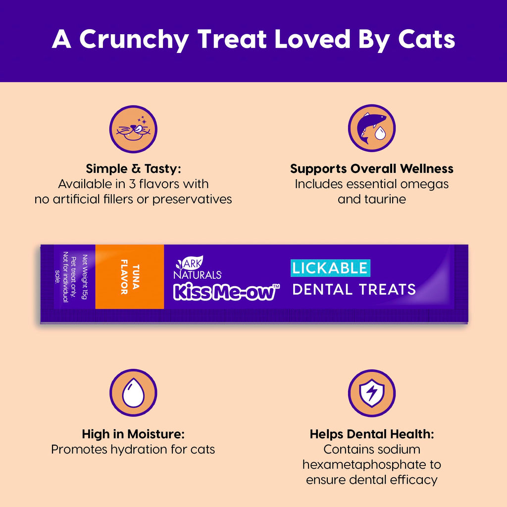 Ark Naturals Lickable Dental Treats K-Moist Tuna, Case Of 6, 2 Oz