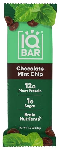 IQBAR Chocolate Mint Chip Bar, Case Of 12, 1.6 Oz