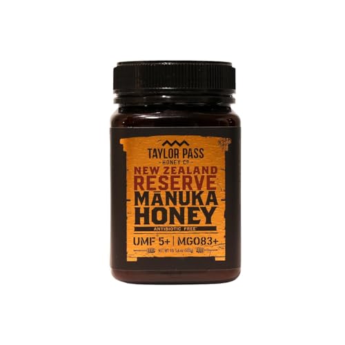 Taylor Pass Honey UMF 5+ Manuka Honey, Case Of 6, 17.6 Oz