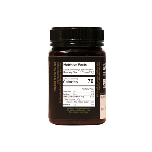 Taylor Pass Honey UMF 5+ Manuka Honey, Case Of 6, 17.6 Oz