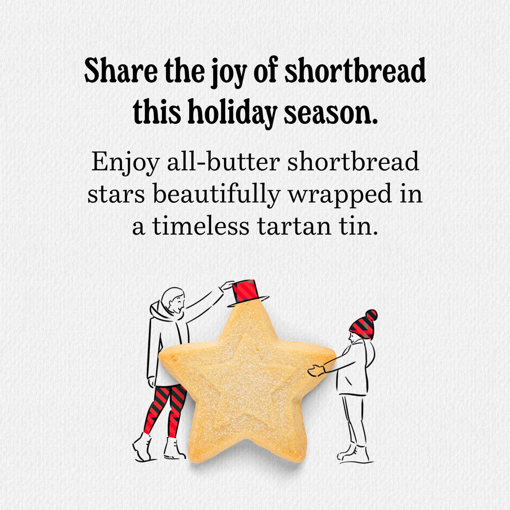 Walkers Shortbread Festive Stars Tin, Case Of 6, 9.2 Oz
