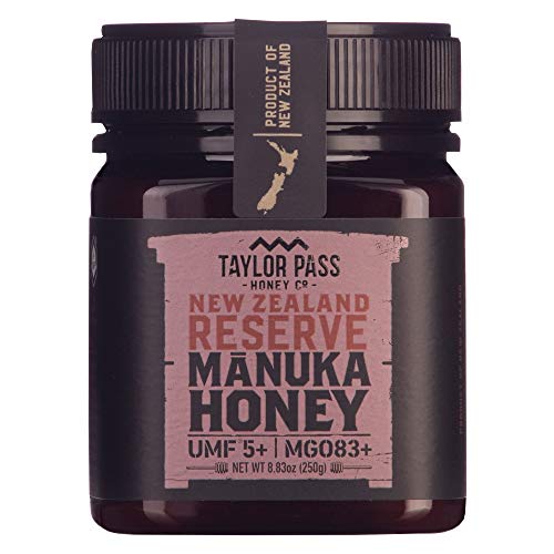 Taylor Pass Honey UMF 5+ Manuka Honey, Case Of 6, 8.83 Oz
