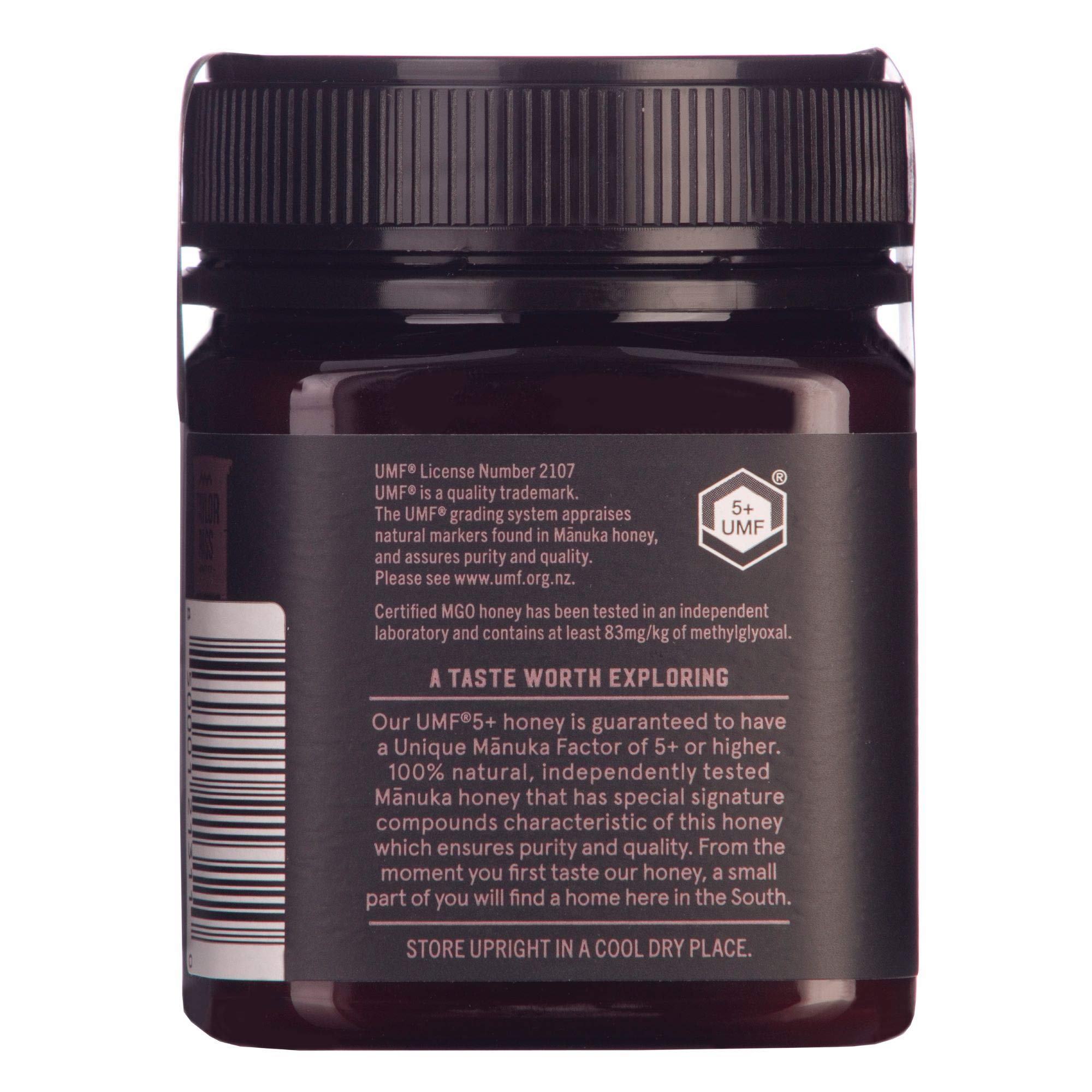 Taylor Pass Honey UMF 5+ Manuka Honey, Case Of 6, 8.83 Oz