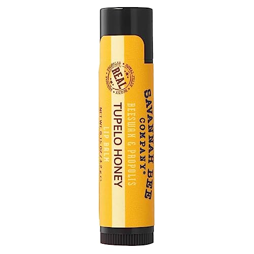 Savannah Bee Company Tupelo Honey Lip Balm, Case of 36, 0.15 Oz Tubes