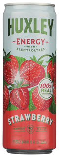 Huxley Strawberry Sequoia Energy Drink, Case of 12, 12 Fl Oz Cans