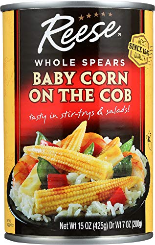 Reese Baby Corn On The Cob, Case of 12, 15 oz Cans