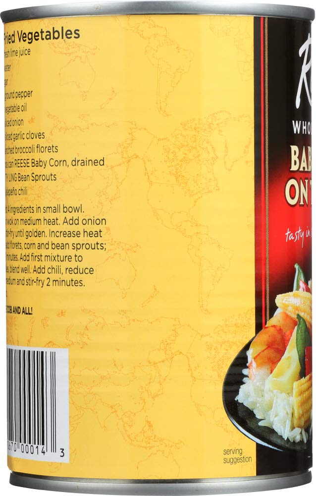 Reese Baby Corn On The Cob, Case of 12, 15 oz Cans