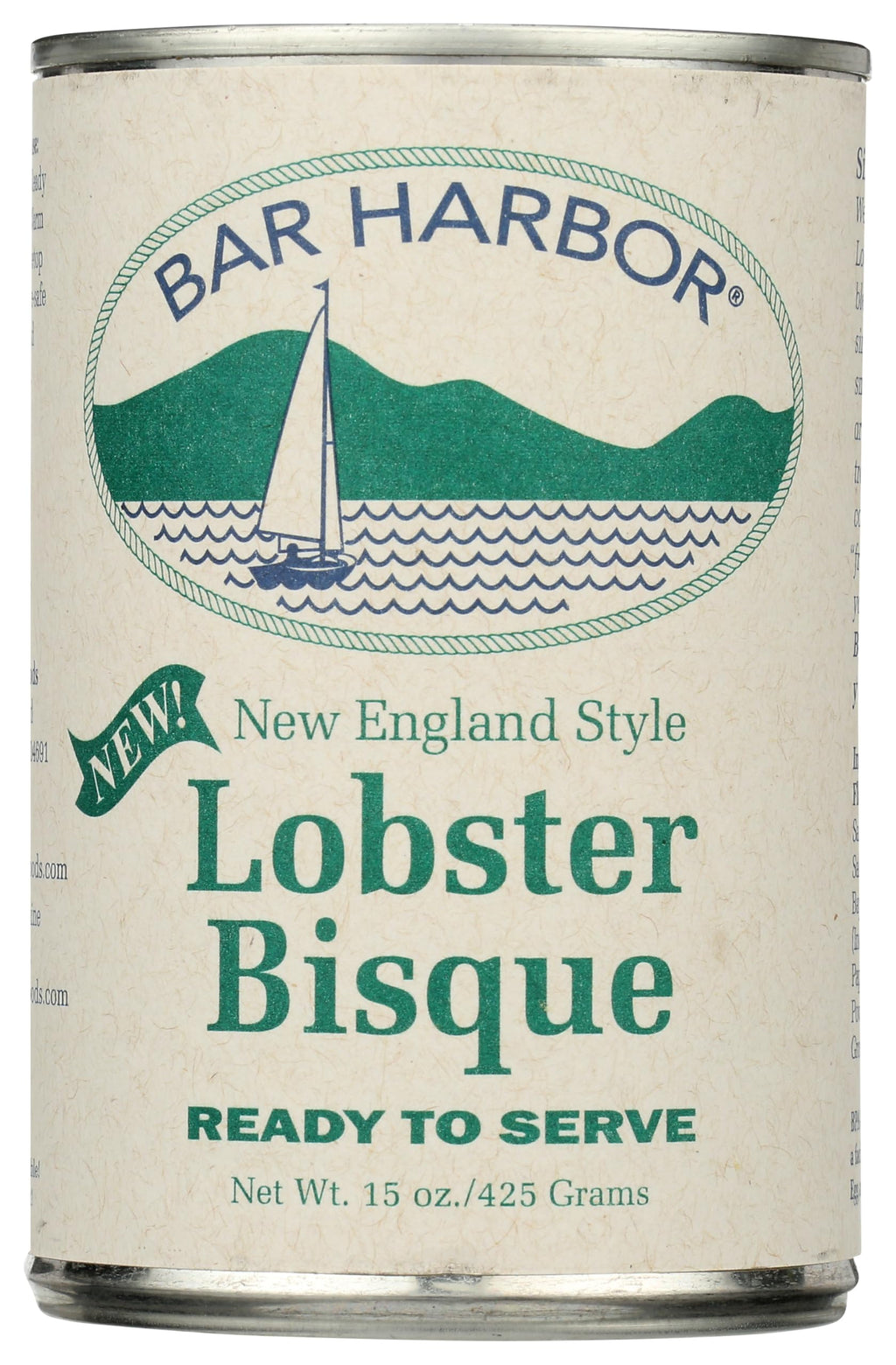 Bar Harbor New England Style Lobster Bisque, Case of 6, 14.5 Ounce Cans