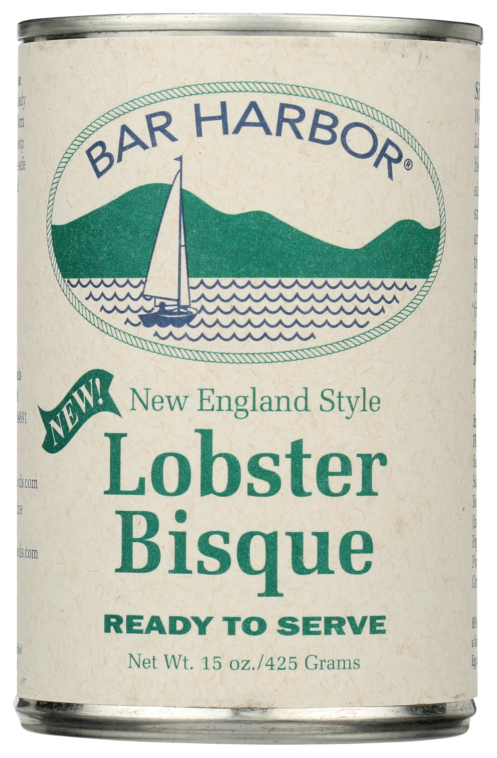 Bar Harbor New England Style Lobster Bisque, Case of 6, 14.5 Ounce Cans
